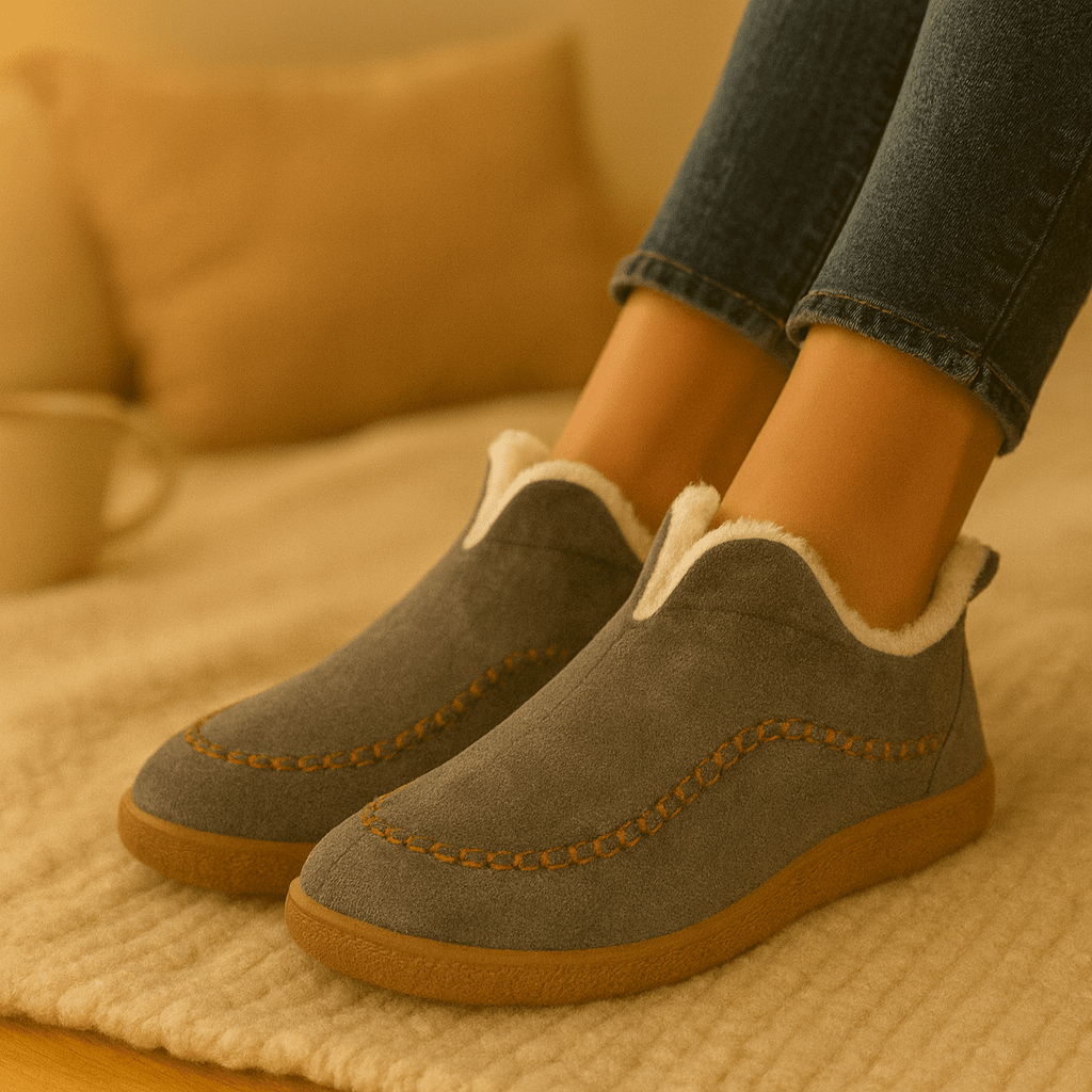 Varme fleece hjemmesko